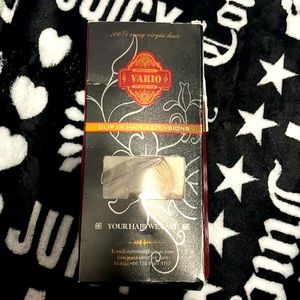 Clip in hair extensions. Real Human Hair. 15” blonde